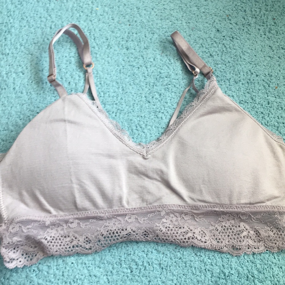 Med stretchy light brown bra with padding comfy